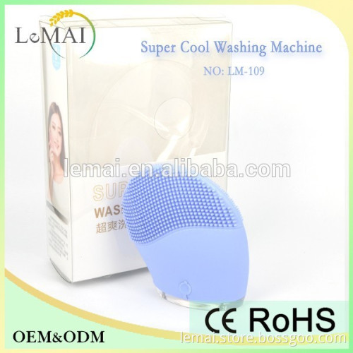 electric facial brush for oily skin deep cleaning soft brush